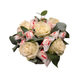 Ecuadori rózsa bonbonnal