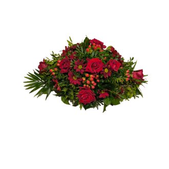 Bordó-piros asztaldísz