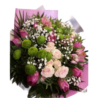 Virágcsokor tulipánnal