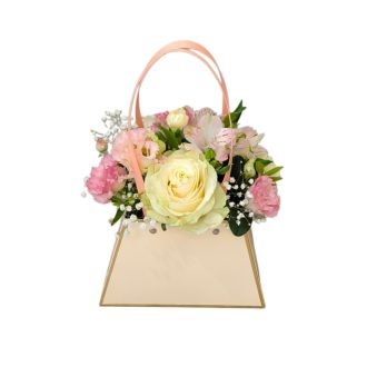Pasztell románc virágtáska