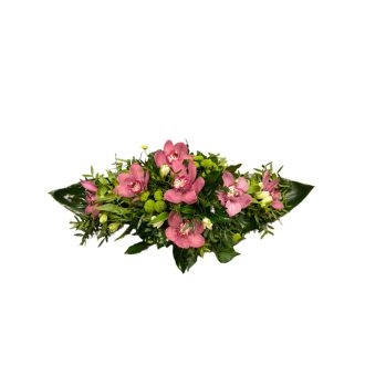 Asztaldísz orchideával